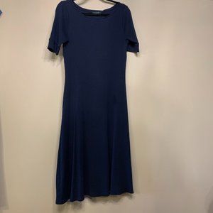 Ralph Lauren navy pique dress